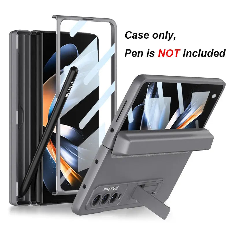 Coque de Téléphone Magnétique SAMFLEX Grey-Samsung Galaxy Z Fold4