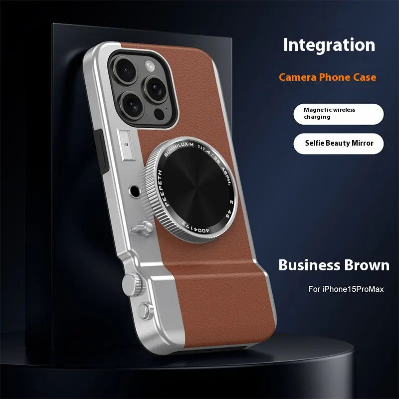 Coque de Téléphone Magnétique STELLAR Business Brown-IPhone14PRO