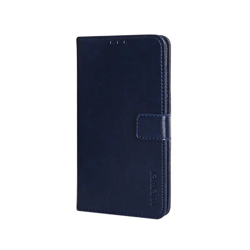 Coque de Téléphone Portefeuille HAWO麻 Navy Blue-Huawei P40 pro