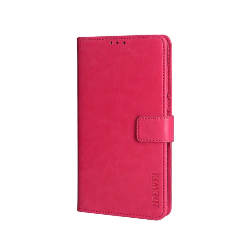 Coque de Téléphone Portefeuille HAWO麻 Rose Red-Huawei P40 Lite