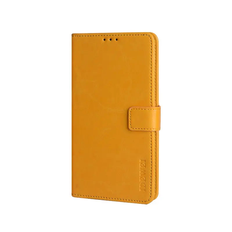 Coque de Téléphone Portefeuille HAWO麻 Yellow-Huawei P40 Lite E