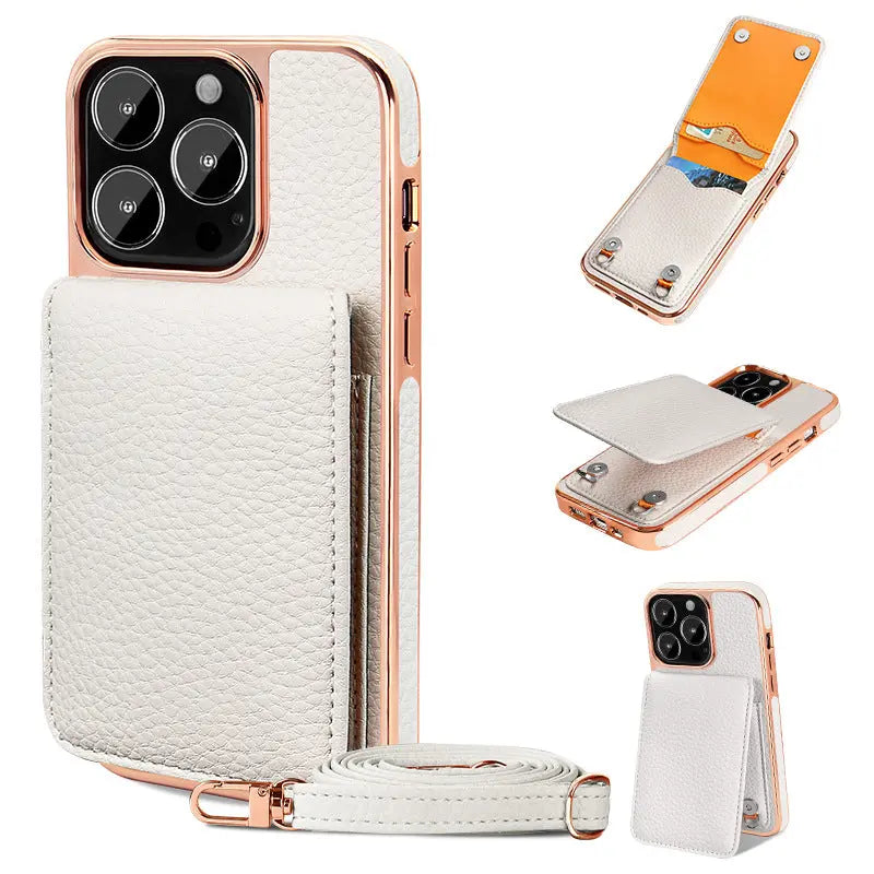 Coque de Téléphone Portefeuille LUCI White-Iphone 12Pro