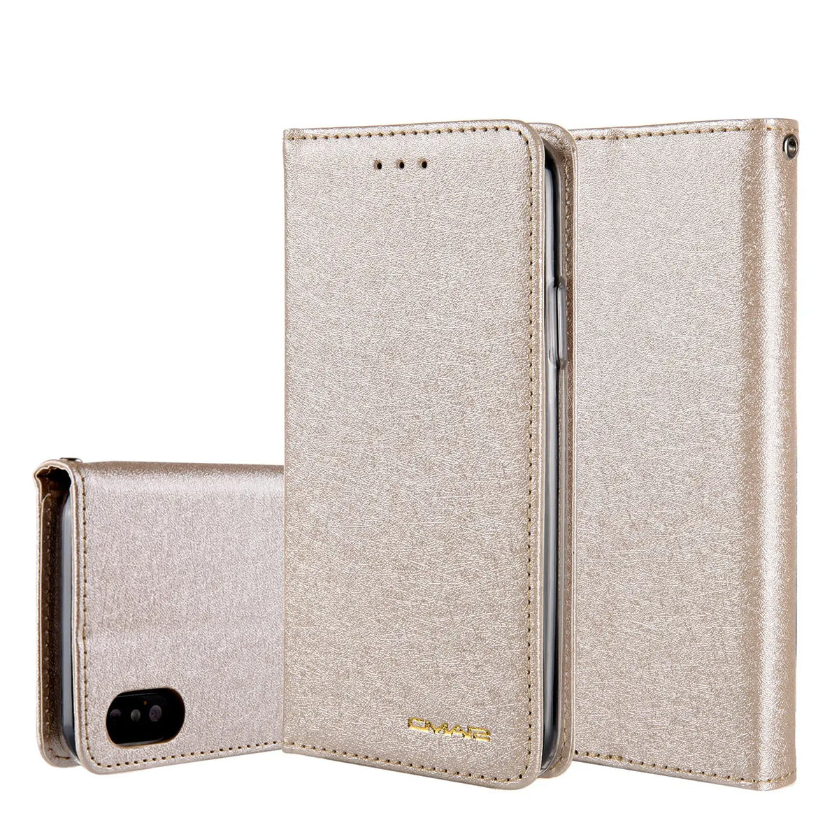 Coque de Téléphone Style Flip PU OLENA Pale gold-iPhone8 plus