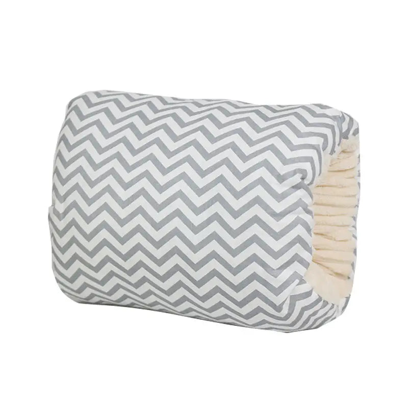 Coussin Allaitement Coton Compact NURSOX Gray Pinstripe-25X23CM