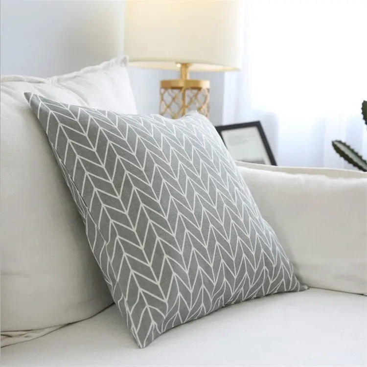 Coussin Canapé Lattice YIKIRA Grey arrow-45X45CM