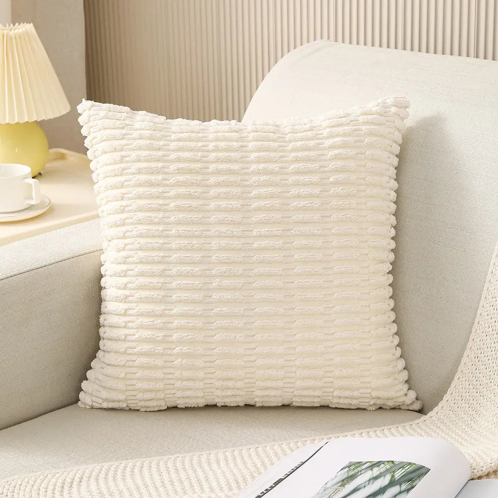 Coussin Décoration Velours EXONIA Beige-45cmx45cm With Pillow Core