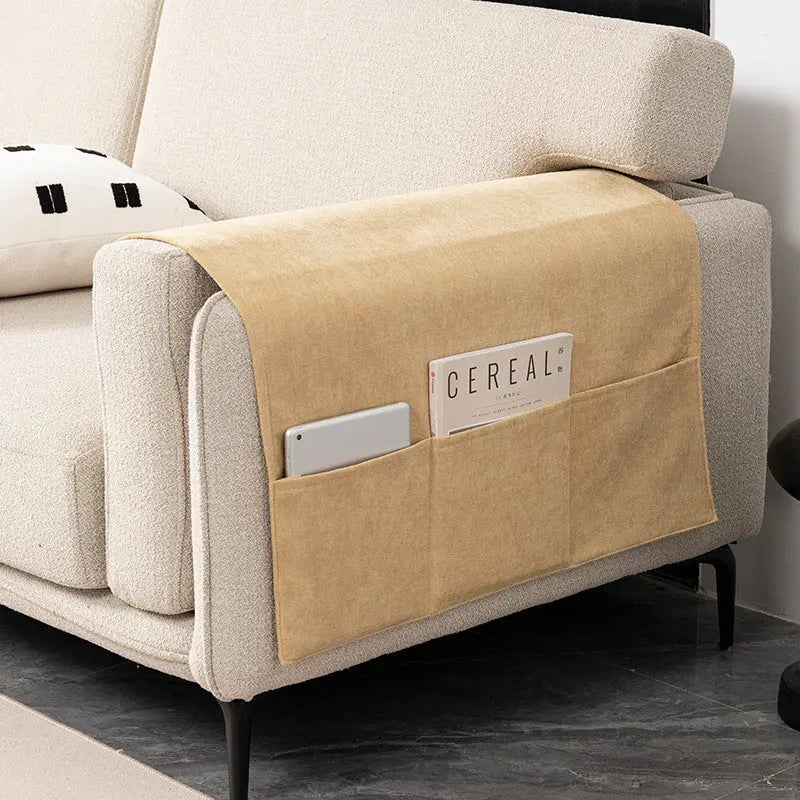 Housse Accoudoir Canapé Chenille **VELERIA** 03 Yellow-60X110CM