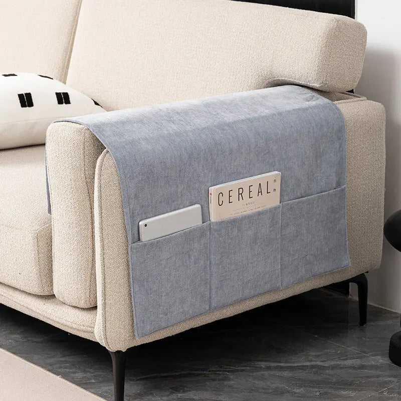 Housse Accoudoir Canapé Chenille **VELERIA** 05 Ice Blue-40X110CM
