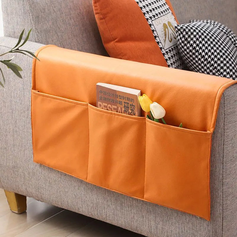 Housse Accoudoir Canapé Protectrice POLAQUA 07 Amber Orange-70x110cm