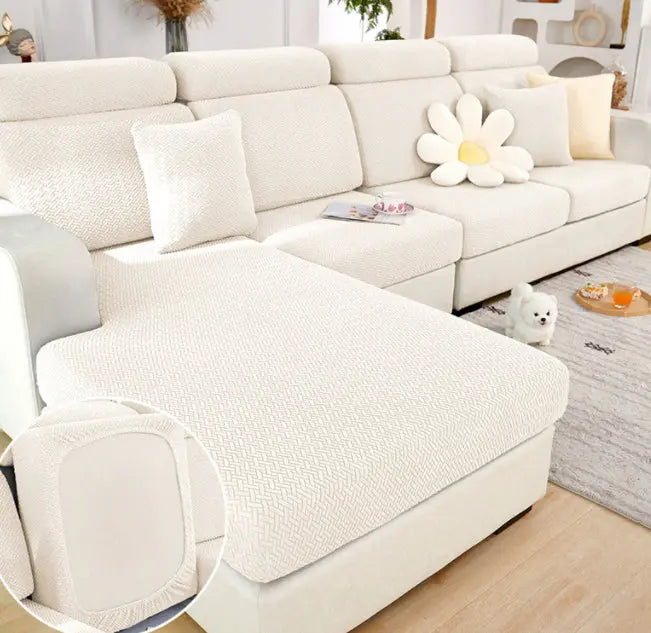 Housse Assise Canapé Moderne EVOLI Jade and Stone White-Extra Large Single