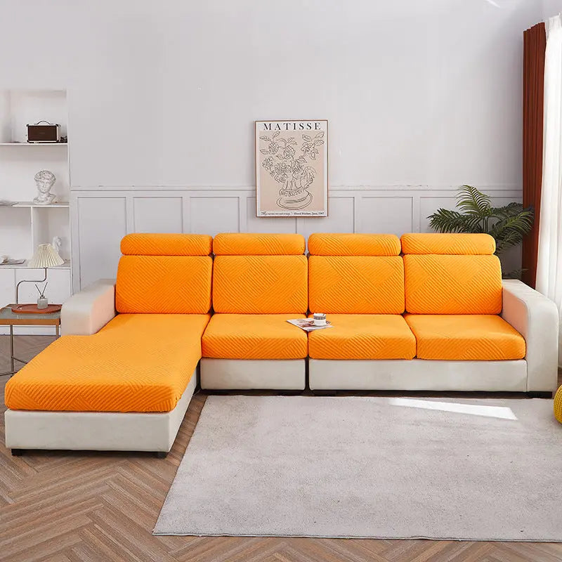 Housse Assise Canapé Moderne JACQUA Bright Orange-Single