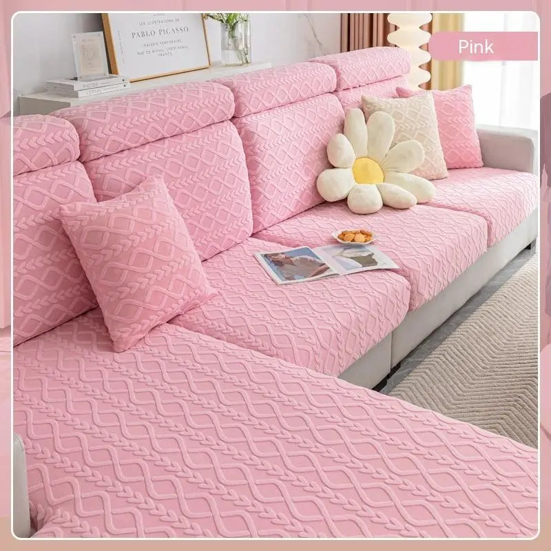 Housse Assise Canapé Velours ZELTA Qingbo Cherry Pink-45x 45 Pillowcase