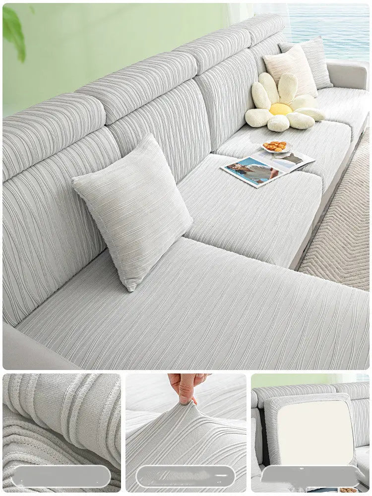 Housse Assise Canapé Élastique GLACIO Space Grey-Suit4