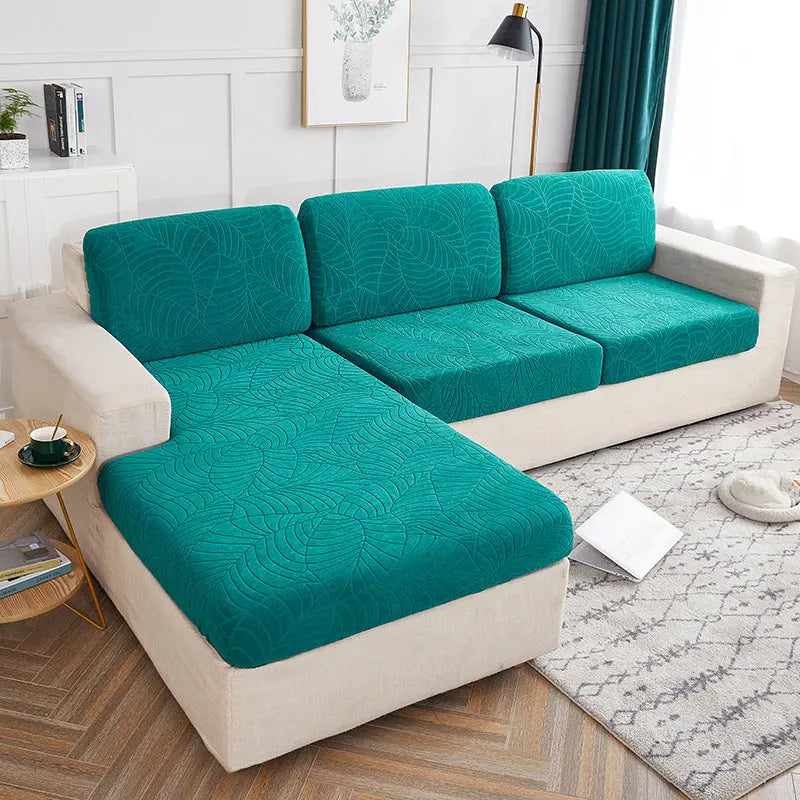 Housse Assise Canapé Étanche JACQARD Green-Double pro