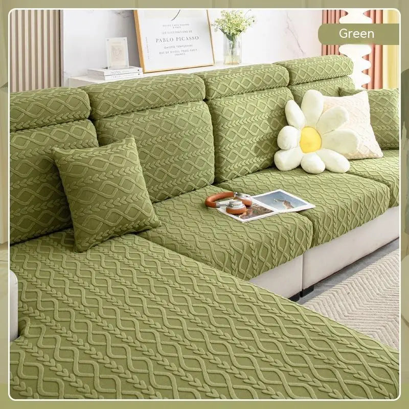 Housse Assise Canapé Velvet JACQUA Qingbo Tea Green-S 30to40x60to80x5to20cm