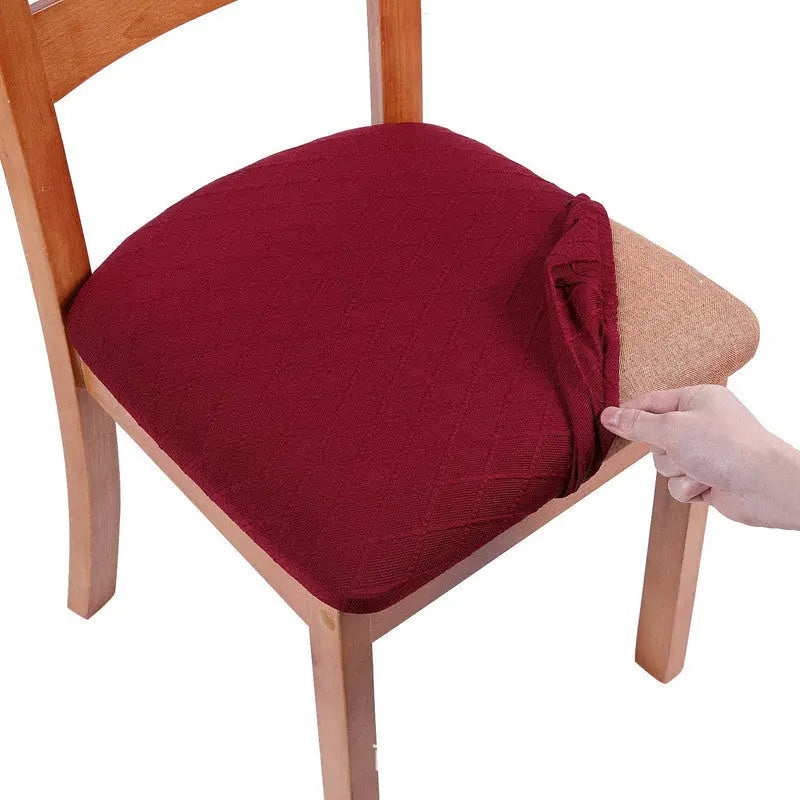Housse Assise Chaise Élastique JACORD Wine Red