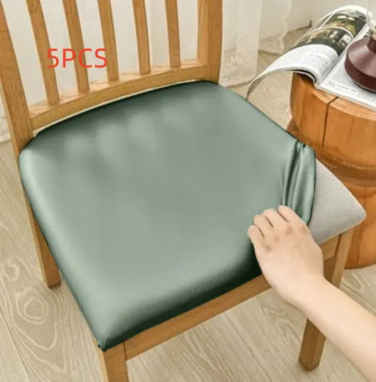 Housse Assise Chaise Imperméable VELONA Cyan-Length And Width 35to50cm-5PCS