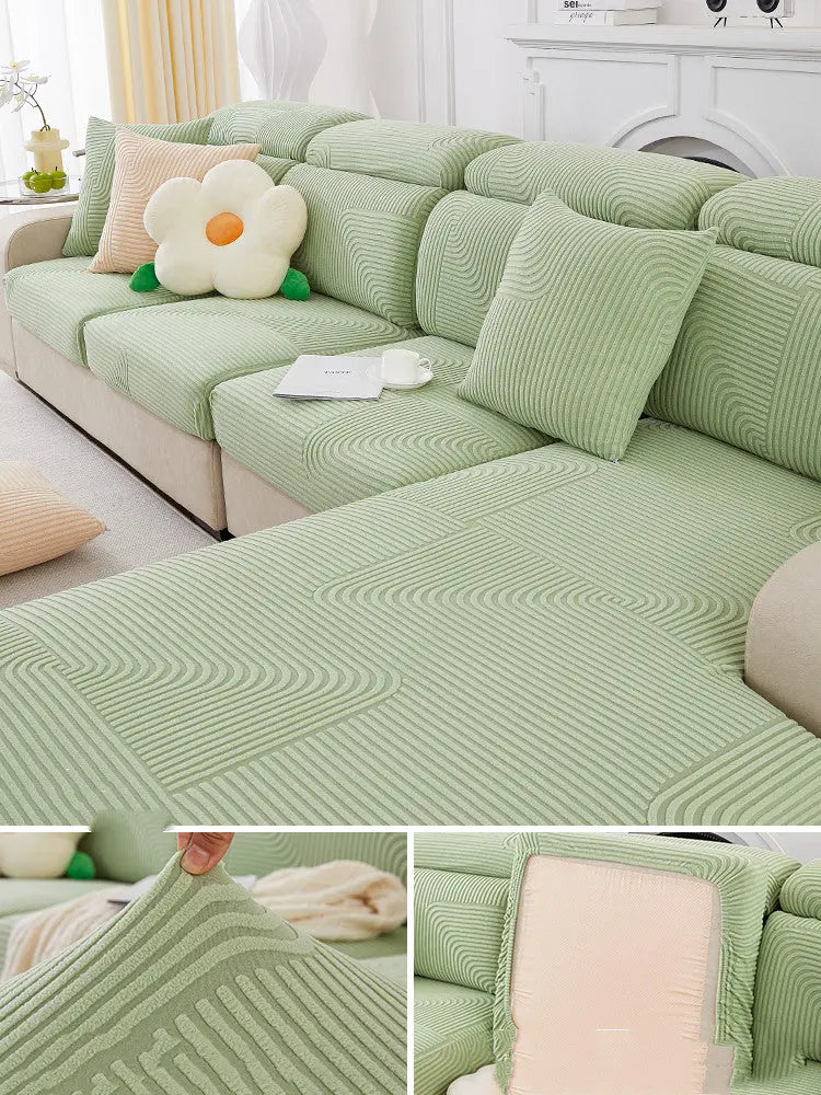 Housse Assise Universelle 4Sofa Cloud stream green-Triple XL