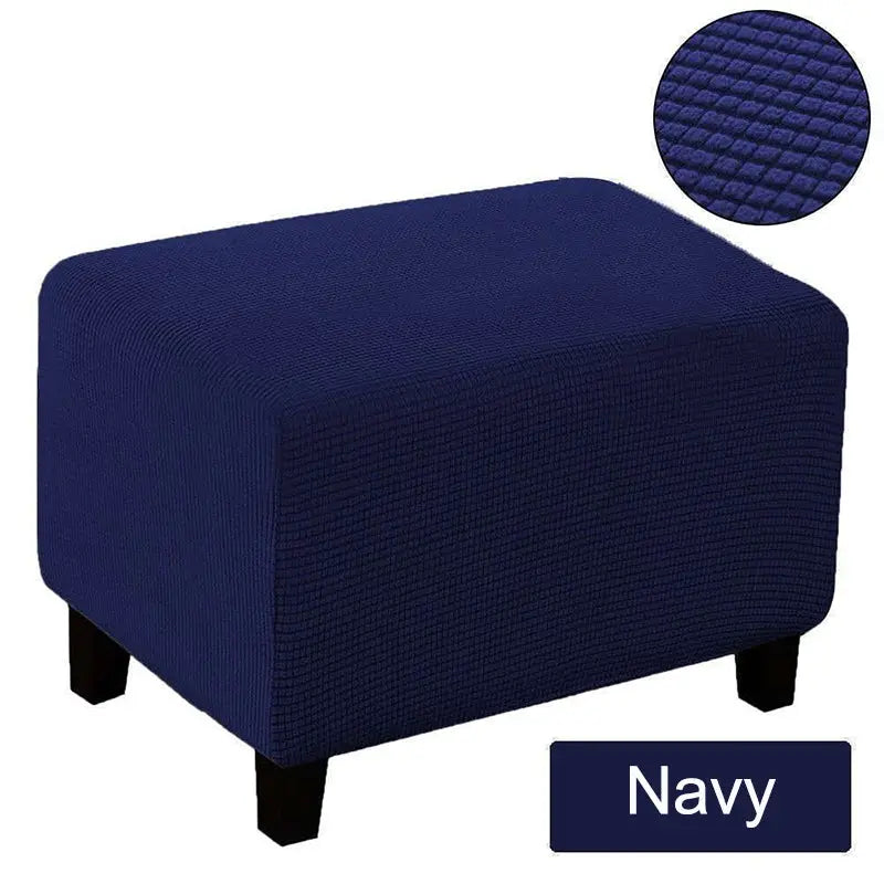 Housse Banquette Velours Élastique SOFIUM Navy Blue-L