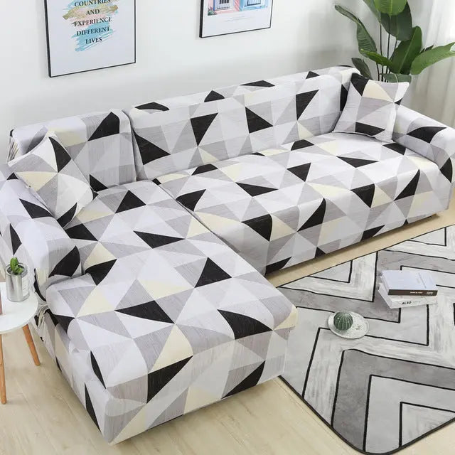 Housse Canapé Angle Élastique GEOFIT 1 Style-A