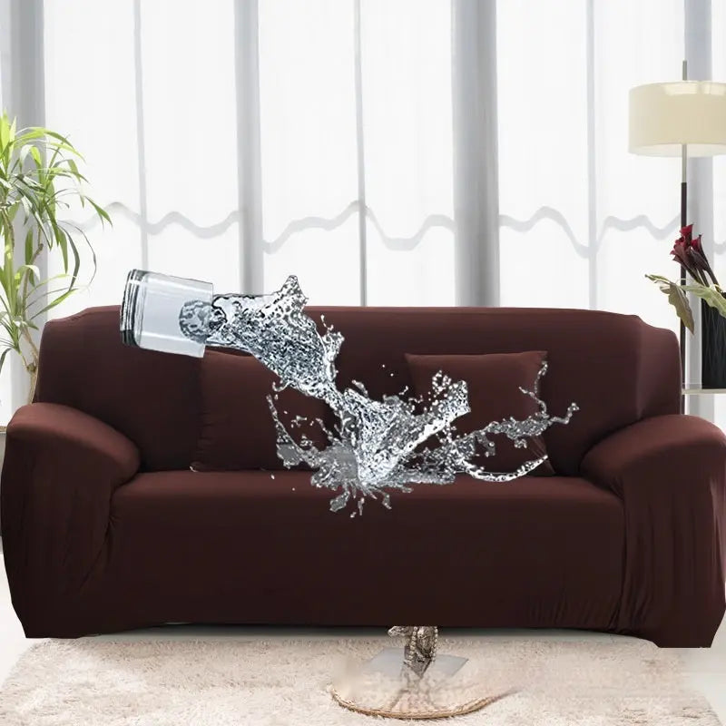 Housse Canapé Élastique Prono Brown-Three Sofas