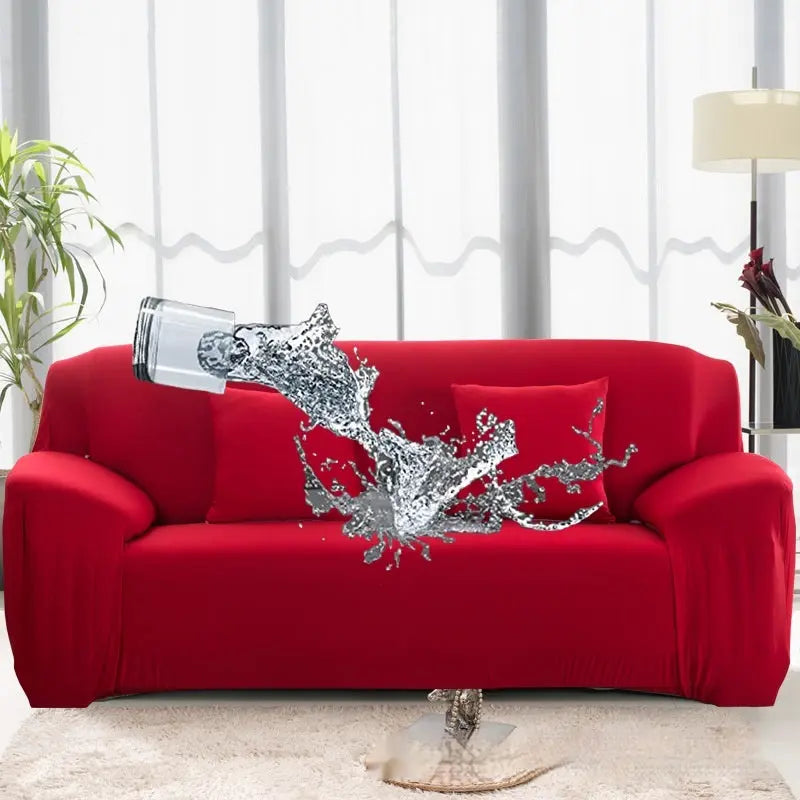 Housse Canapé Élastique Prono Red-Three Sofas