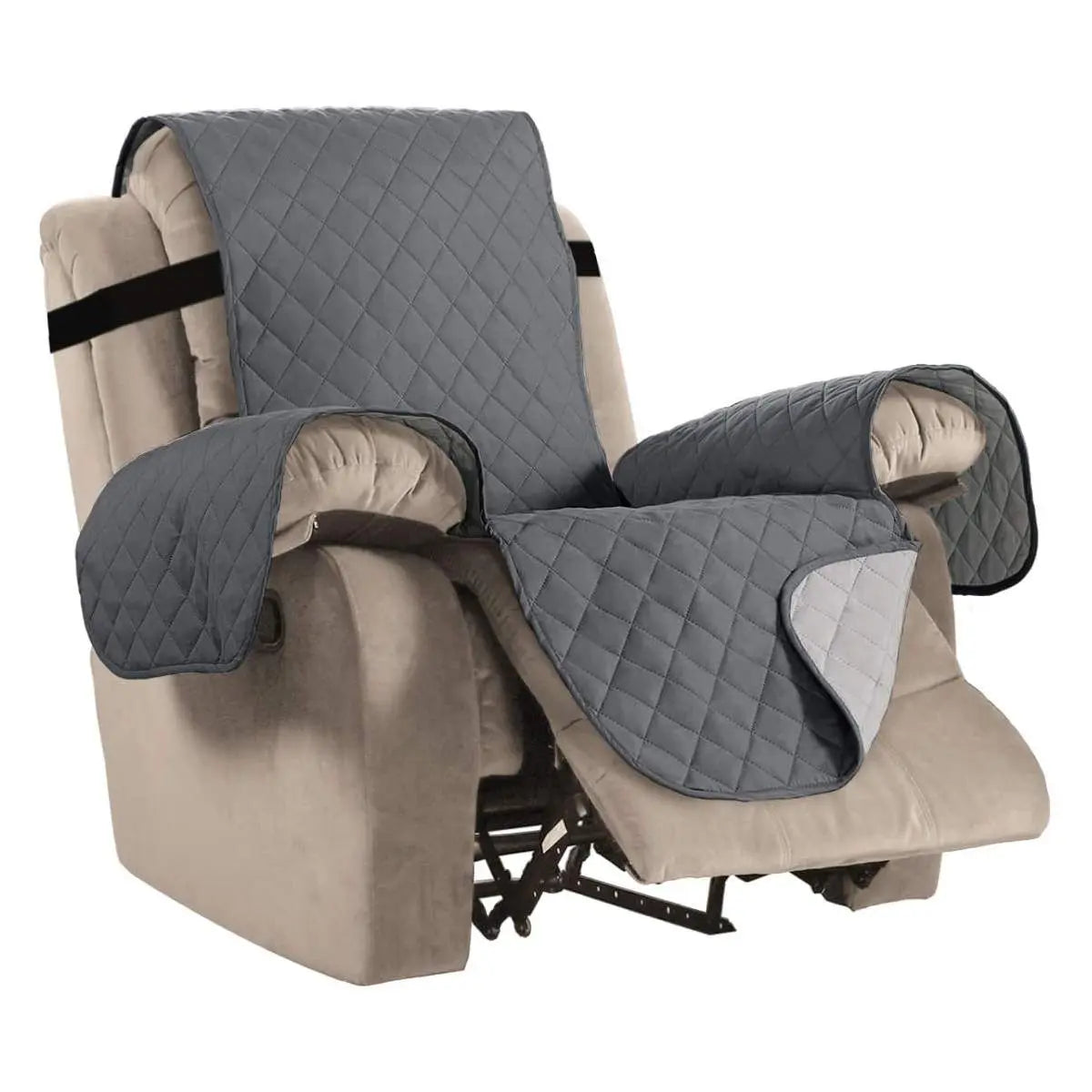 Housse Canapé Relax Antidérapante SOLANO Grey-Large