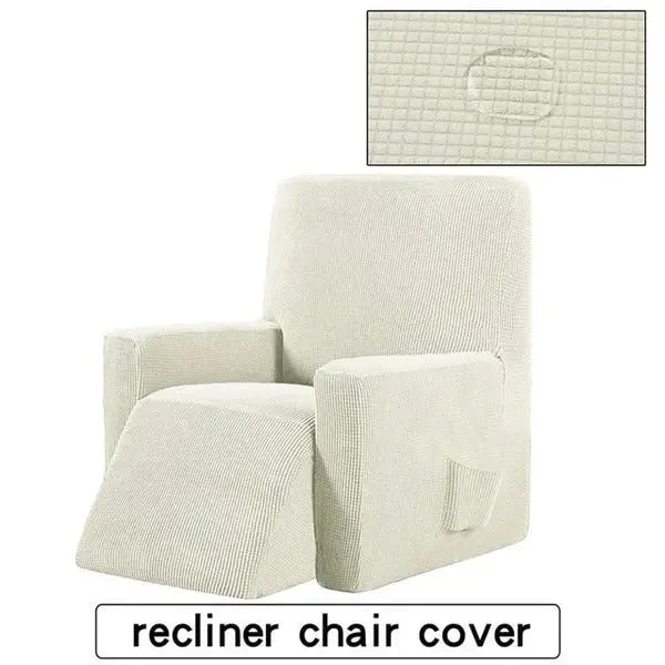 Housse Canapé Relax Imperméable STYLO White