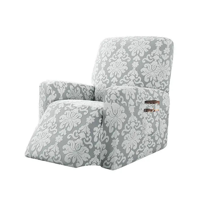 Housse Canapé Relax Jacquard AMELIA Light gray