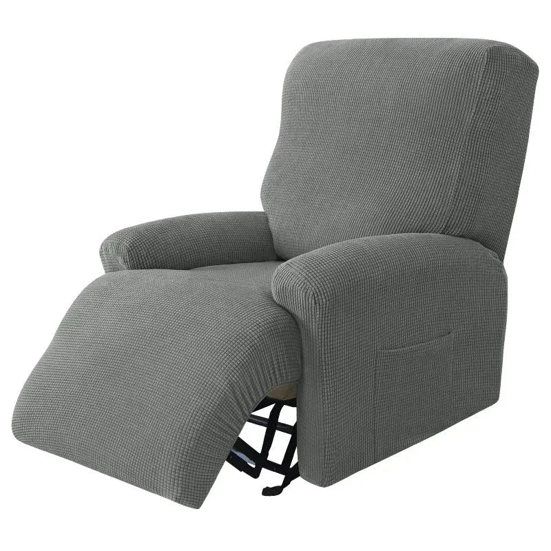 Housse Canapé Relaxable Élastique FLECOS Dark Gray-Single Seat