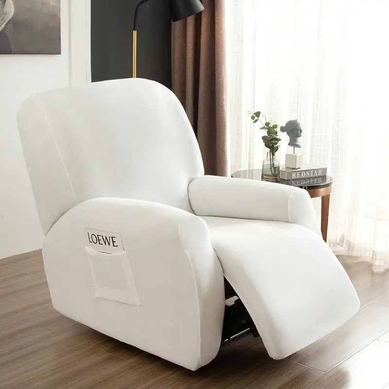 Housse Canapé Velours Élastique FOXVEL White-Chivas Regal single seat