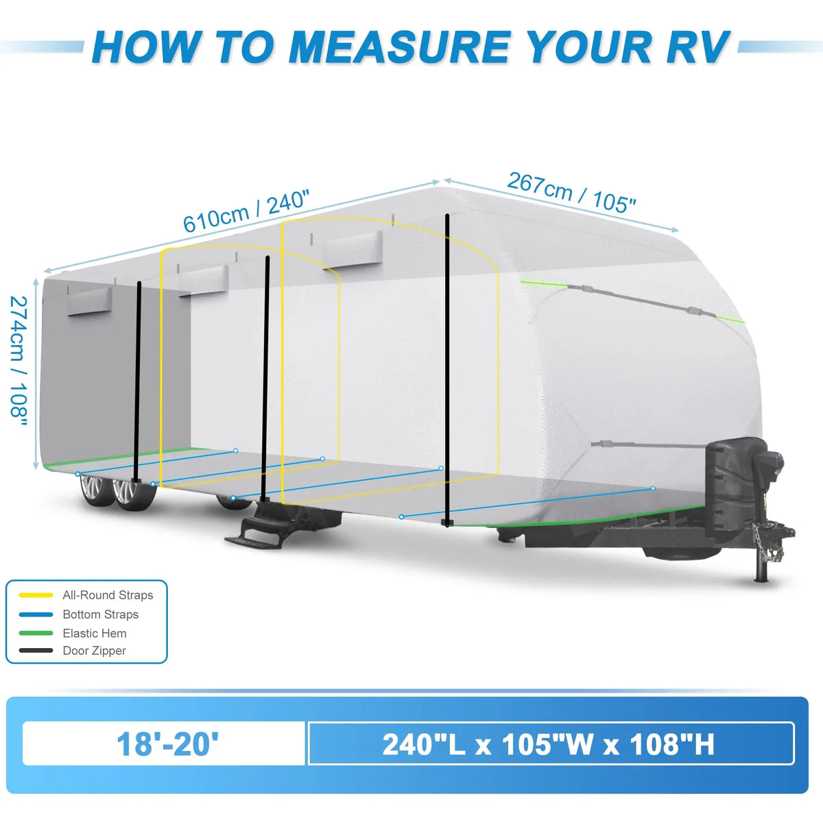 Housse Caravane Imperméable NOVA Housse de France