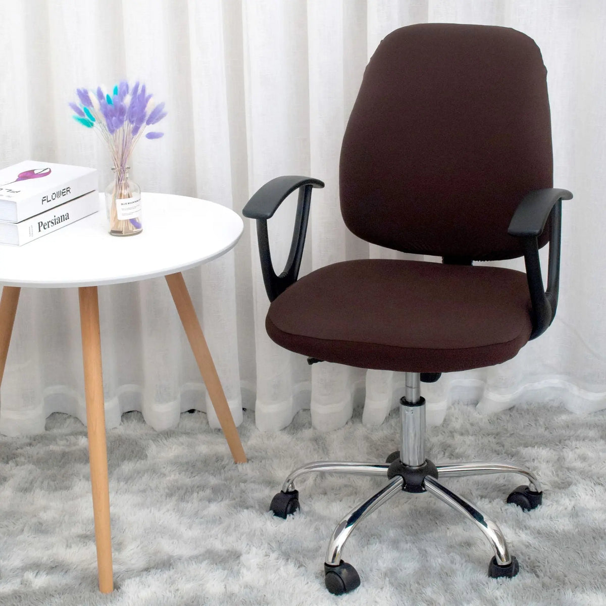 Housse Chaise Élastique ARENO Coffee-Free Size
