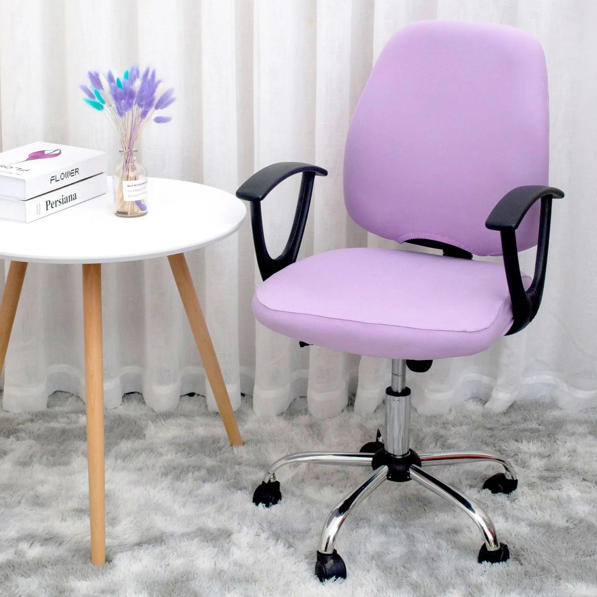 Housse Chaise Élastique RESTYLE Light Purple-Free Size