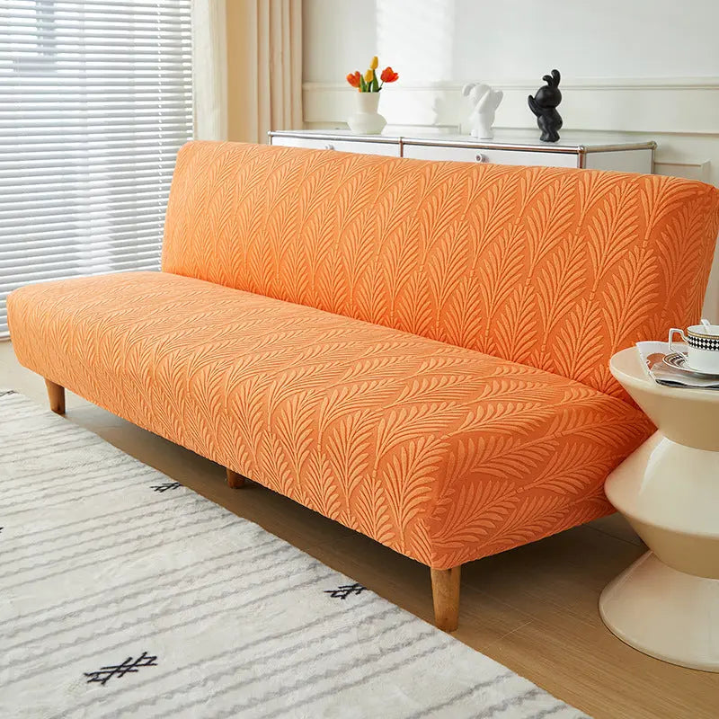 Housse Clic Clac Velours YELIAN Orange-Medium