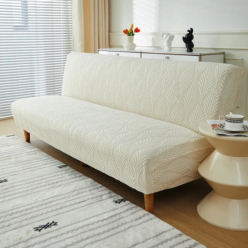 Housse Clic Clac Velours YELIAN Beige-Small Size