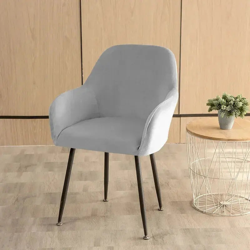 Housse De Chaise Velours Extensible VELINO Housse de France