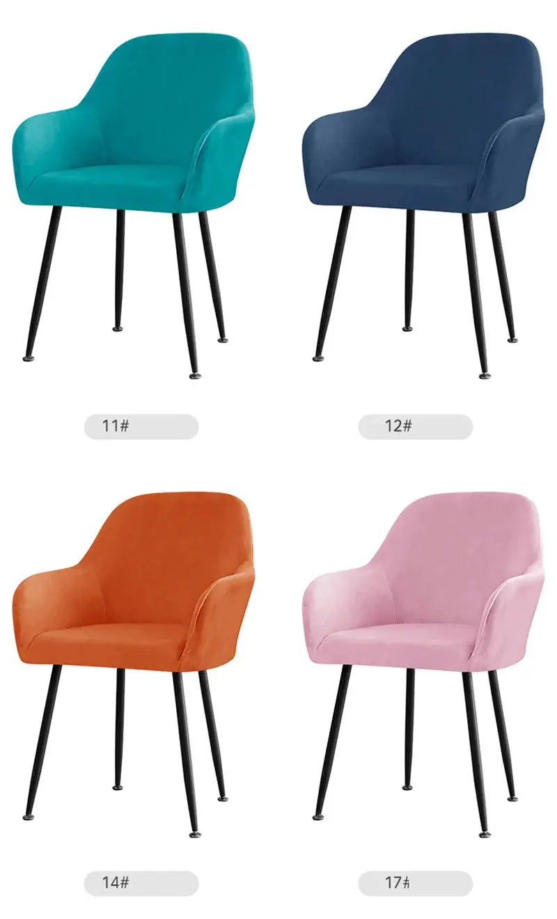 Housse De Chaise Velours Extensible VELINO Housse de France