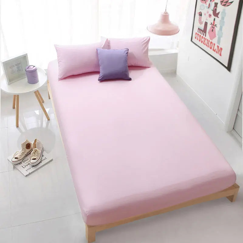 Housse De Matelas Coton Antidérapant SERENA Pink-200