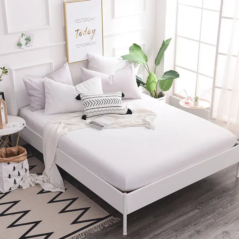 Housse De Matelas Coton Antidérapant SERENA White-120
