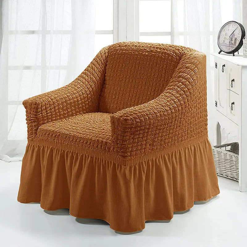 Housse Fauteuil Cabriolet Polyester CALIMA Plain mustard yellow-Single S 90to140CM