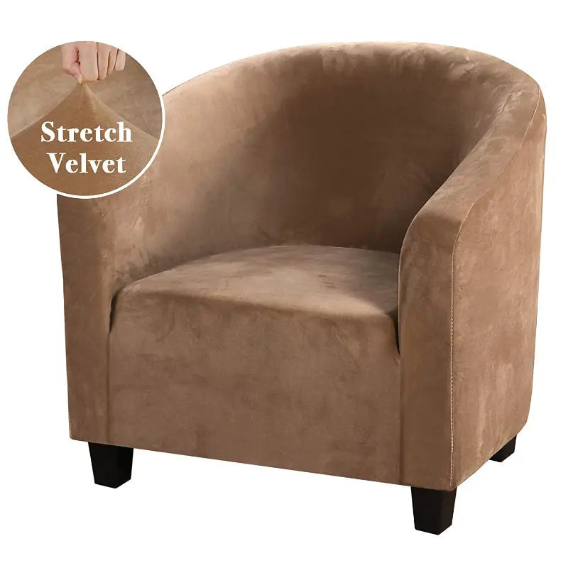 Housse Fauteuil Extensible LUMIRA Camel