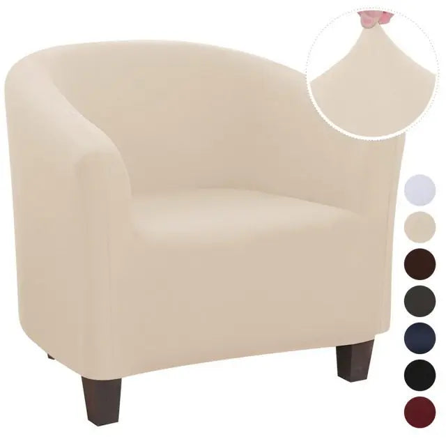 Housse Fauteuil Imperméable SOFTY Beige Shred milk