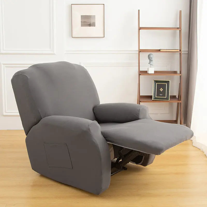 Housse Fauteuil Élastique FLOCKY Grey-Chivas Single