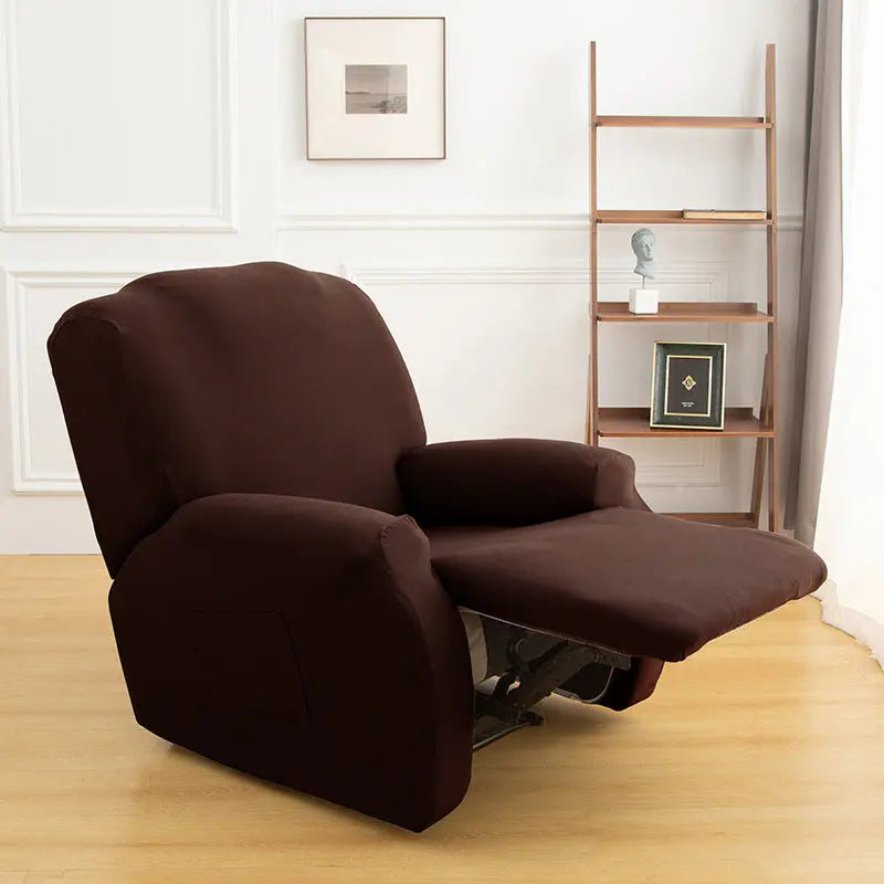 Housse Fauteuil Élastique FLOCKY Coffee-Chivas Single