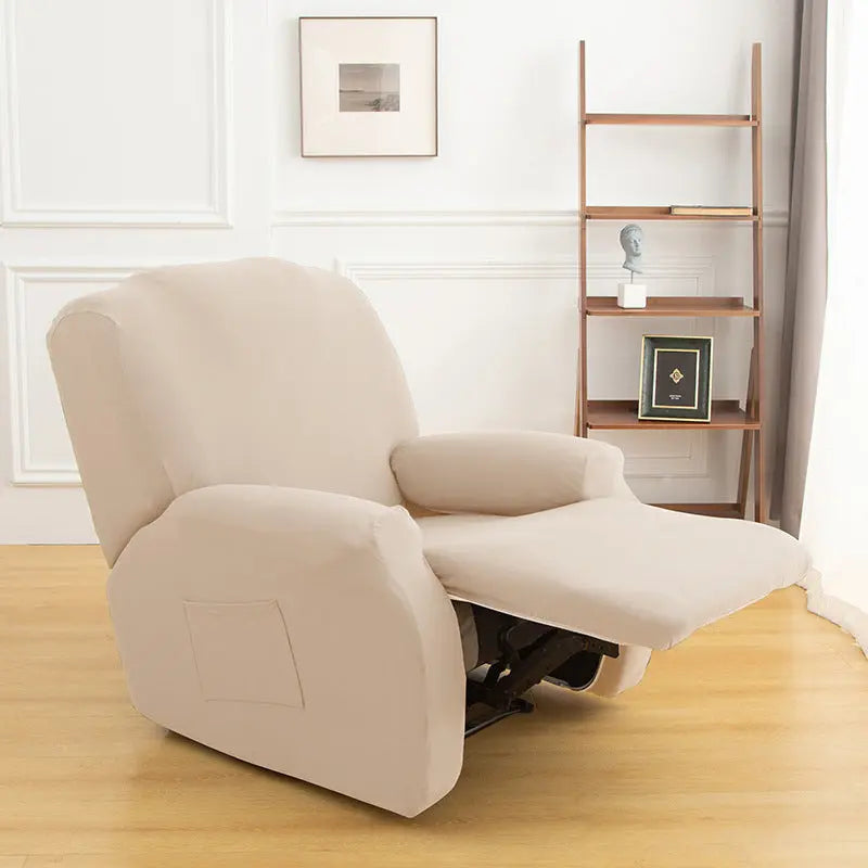 Housse Fauteuil Élastique FLOCKY Beige-Chivas Single