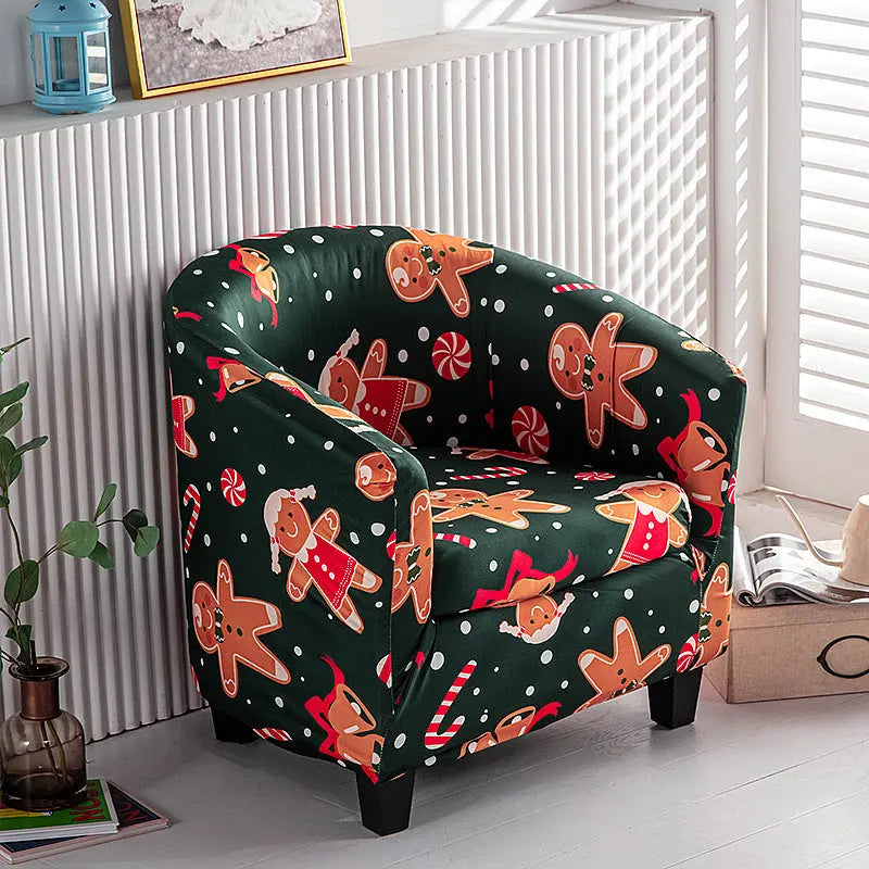 Housse Fauteuil Noël FestiveSNOW Christmas Gift-Cushion cover