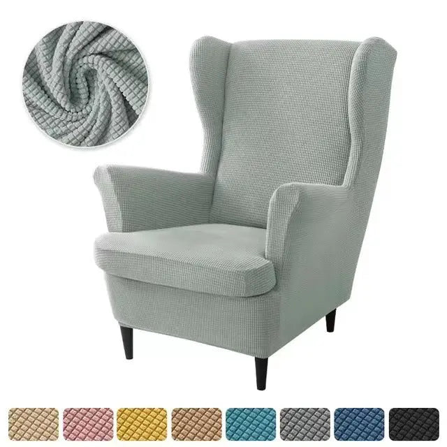Housse Fauteuil Élastique TIGO Light Gray-2PCS SET