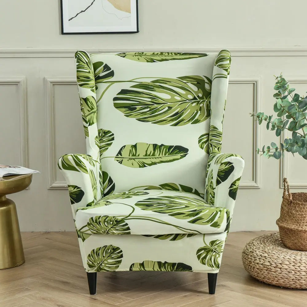 Housse Fauteuil Extensible TIGER Green leaves