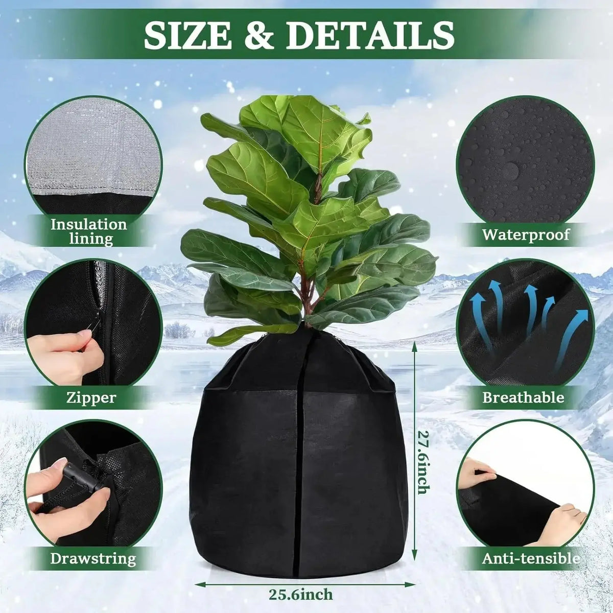 Housse Hivernage Plante Oxford THERMA Housse de France